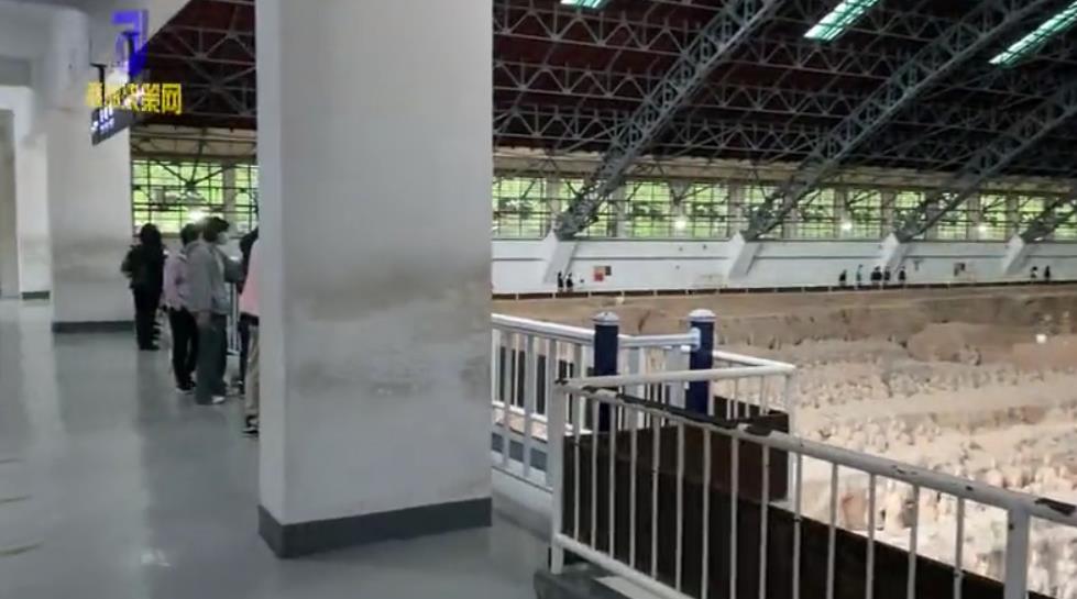 五一假期首日兵马俑景区游客稀少