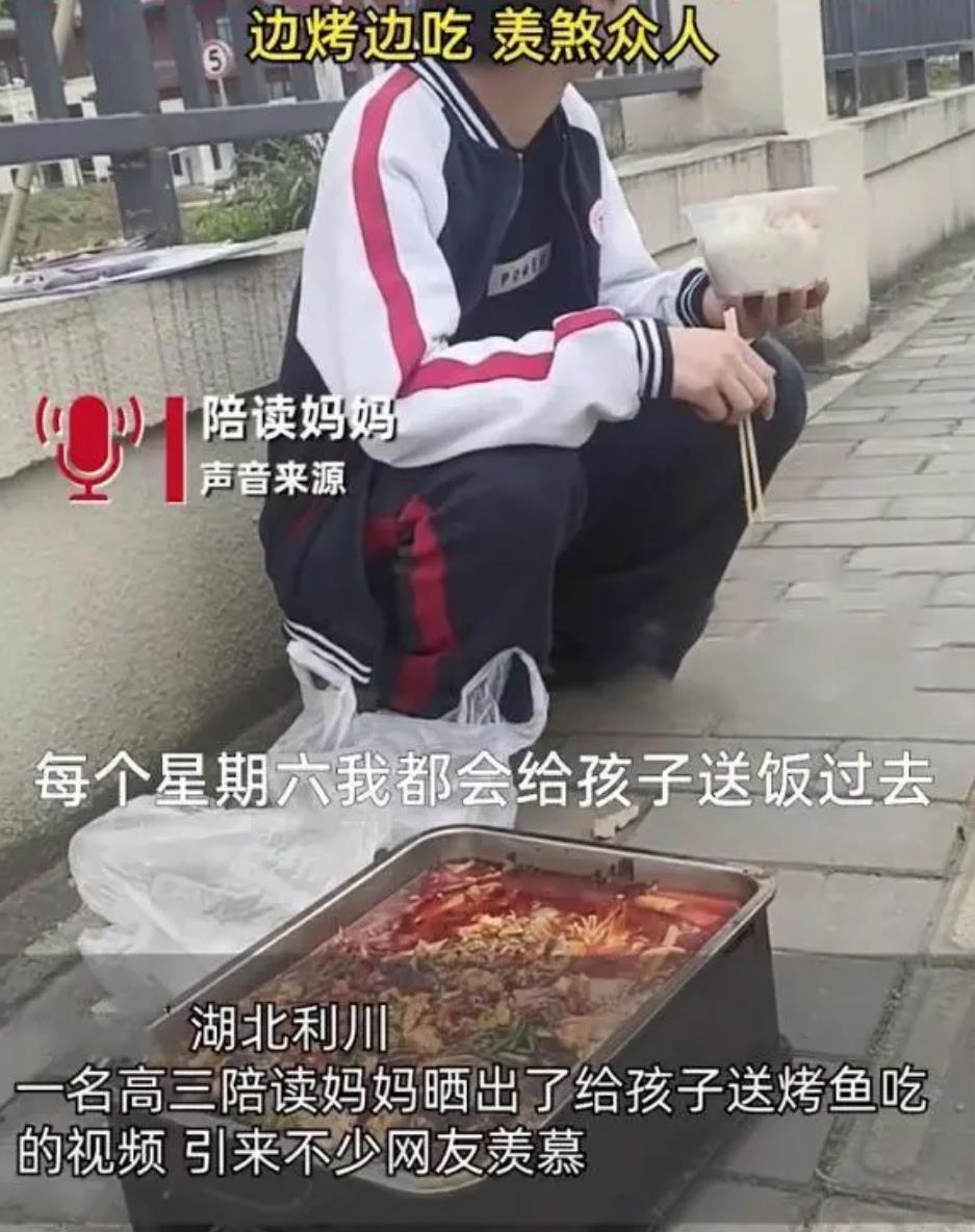 羡慕!别人的妈妈!妈妈给在校儿子送烤鱼羡煞网友